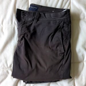 Dark gray faded AE chinos w/ patina. 30/32 slim